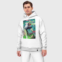 Мужской костюм оверсайз Человек-бензопила Дэндзи арт, цвет: белый — фото 2