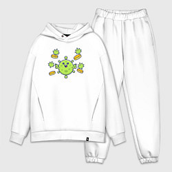 Мужской костюм оверсайз Money virus, цвет: белый