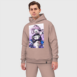 Мужской костюм оверсайз Песнь ночных сов Надзуна, цвет: пыльно-розовый — фото 2