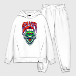 Мужской костюм оверсайз Dead zombie Santa, цвет: белый