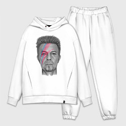 Мужской костюм оверсайз David Bowie rock singer, цвет: белый