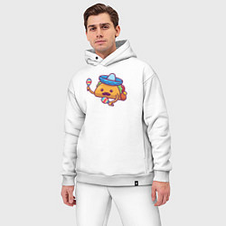 Мужской костюм оверсайз Мексиканский такос, цвет: белый — фото 2