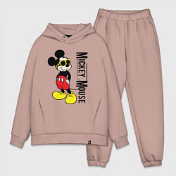 Мужской костюм оверсайз Микки Маус и надпись