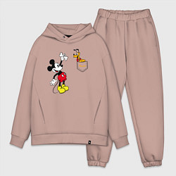 Мужской костюм оверсайз Микки Маус и Плуто