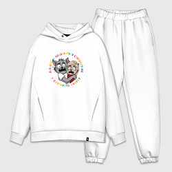 Мужской костюм оверсайз Давайте сохранять панику