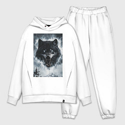 Мужской костюм оверсайз Волк с оскаленной пастью