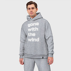 Мужской костюм оверсайз Gone with the wind, цвет: меланж — фото 2