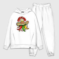 Мужской костюм оверсайз Cinco de mayo, цвет: белый