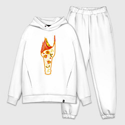 Мужской костюм оверсайз Розочка, цвет: белый