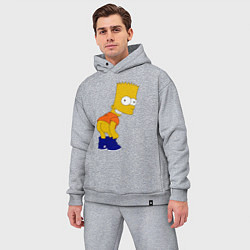 Мужской костюм оверсайз Барт без штанов, цвет: меланж — фото 2