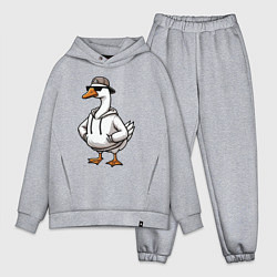 Мужской костюм оверсайз Goose on style, цвет: меланж