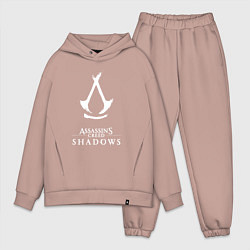 Мужской костюм оверсайз Assassins creed - shadows white