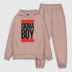 Мужской костюм оверсайз Sigma boy, цвет: пыльно-розовый