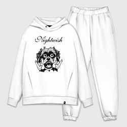 Мужской костюм оверсайз Nightwish - rock dog, цвет: белый