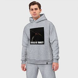 Мужской костюм оверсайз Ниган, цвет: меланж — фото 2