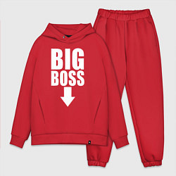 Мужской костюм оверсайз Big boss arrow, цвет: красный