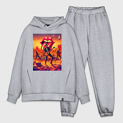 Мужской костюм оверсайз Rolling Stones - outdoor performance, цвет: меланж