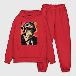 Мужской костюм оверсайз Деловой шимпанзе в смокинге