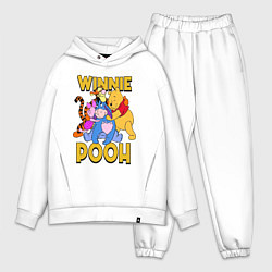 Мужской костюм оверсайз Winnie Pooh hugs, цвет: белый
