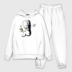 Мужской костюм оверсайз Червяк с бананом