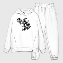 Мужской костюм оверсайз Пивной скелетик