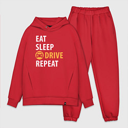 Мужской костюм оверсайз Eat sleep drive