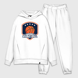 Мужской костюм оверсайз Stars basketball, цвет: белый