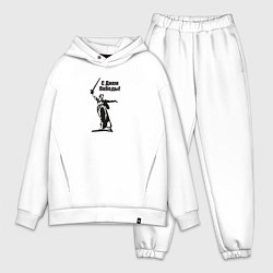 Мужской костюм оверсайз Родина мать победа