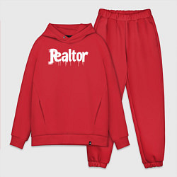 Мужской костюм оверсайз Граффити риэлтор