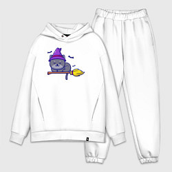 Мужской костюм оверсайз Cat witch, цвет: белый