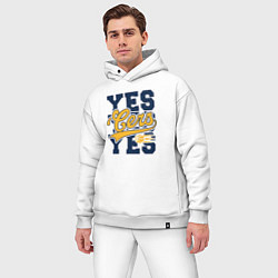 Мужской костюм оверсайз Yes yes cers, цвет: белый — фото 2