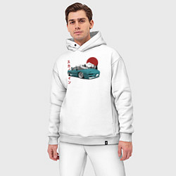 Мужской костюм оверсайз Toyota MR2, цвет: белый — фото 2