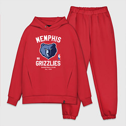 Мужской костюм оверсайз Memphis Grizzlies - NBA team, цвет: красный