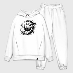 Мужской костюм оверсайз Космический мяч гандбол