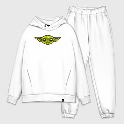 Мужской костюм оверсайз Yoda face, цвет: белый