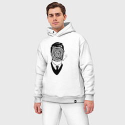 Мужской костюм оверсайз Человек-загадка, цвет: белый — фото 2