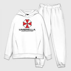 Мужской костюм оверсайз Корпорация Umbrella, цвет: белый