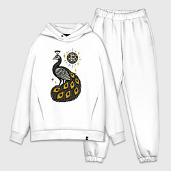 Мужской костюм оверсайз Диско Павлин