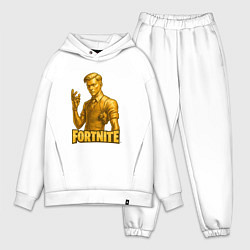 Мужской костюм оверсайз Золотой Мидас Fortnite, цвет: белый