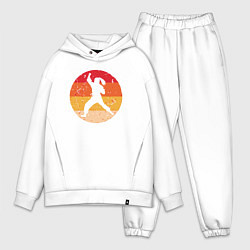 Мужской костюм оверсайз Judo girl, цвет: белый