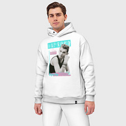 Мужской костюм оверсайз Depeche Mode Dave Gahan - 80s style, цвет: белый — фото 2