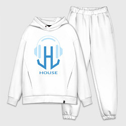 Мужской костюм оверсайз Логотип House Music