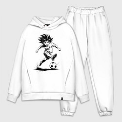 Мужской костюм оверсайз Футбольная атака аниме