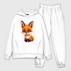 Мужской костюм оверсайз Пушистая радость: Лисёнок в мультяшном стиле