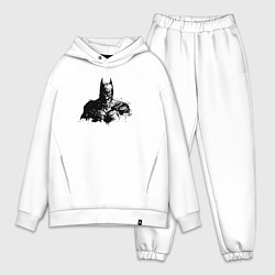 Мужской костюм оверсайз Чернильный Бэтмен, цвет: белый