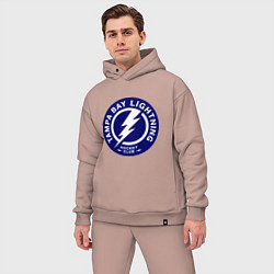 Мужской костюм оверсайз HC Tampa Bay Lightning, цвет: пыльно-розовый — фото 2