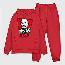 Мужской костюм оверсайз KGB: So Good цвета красный — фото 1