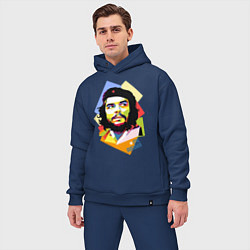 Мужской костюм оверсайз Che Guevara Art цвета тёмно-синий — фото 2