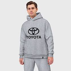 Мужской костюм оверсайз Toyota Logo, цвет: меланж — фото 2