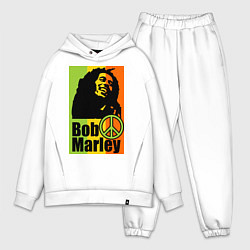 Мужской костюм оверсайз Bob Marley: Jamaica цвета белый — фото 1